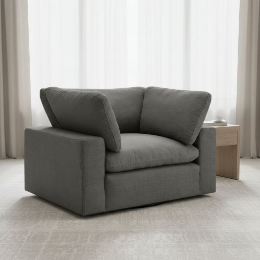 Cloud 9 Charcoal Swivel Chair