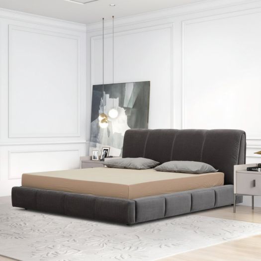 Cloud Dark King Grey Bed