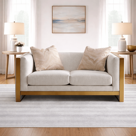 Coastal Comfort Beige Loveseat W157