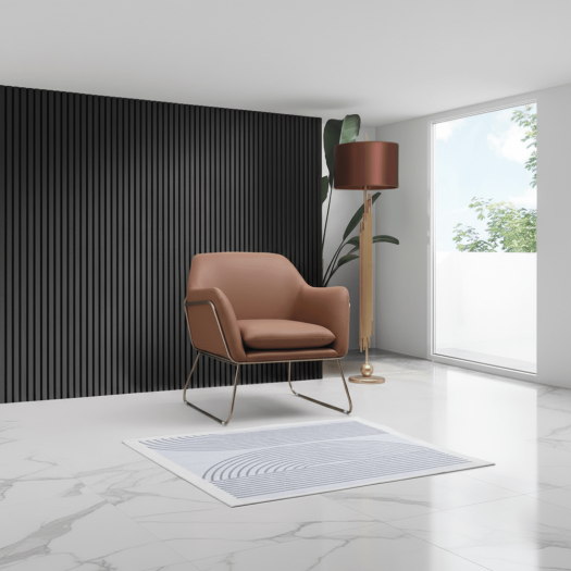 Comfort Cover Brown Accent Chair