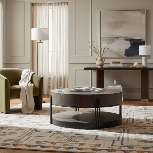 Commerce & Market Skyline Cocktail Table