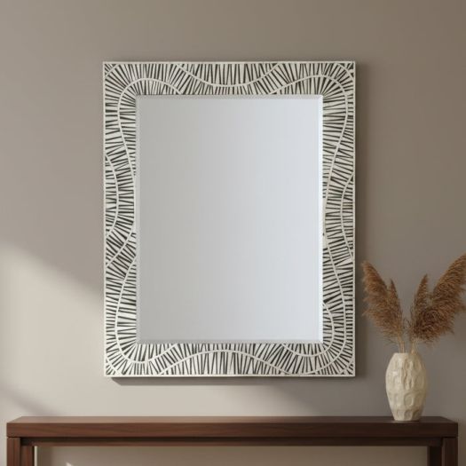 Commerce & Market Tiger Tooth Vertical Mirror