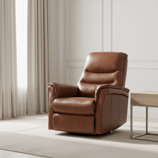 Cómoda Swivel Recliner Brown