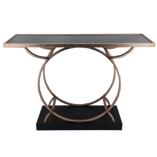 Console Table, Metal/Gold