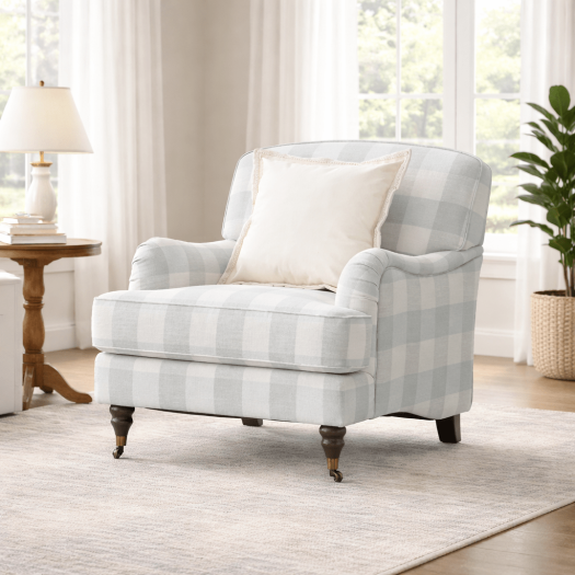 Cottage Calm by Nouf Alaboudi Cream Chair