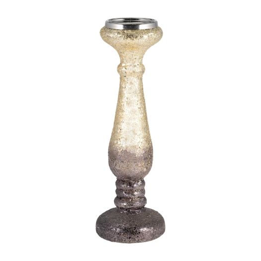 CRACKLED CANDLE HOLDER