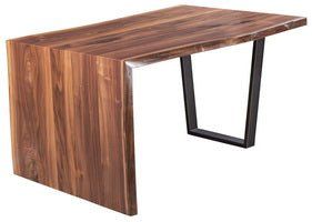 Crotch Cut Walnut 54 Waterfall Desk - T-CW54-WD