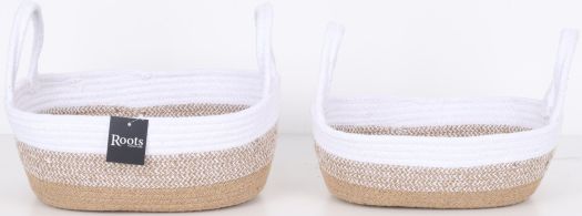 CTN/JUTE OVAL BASKET