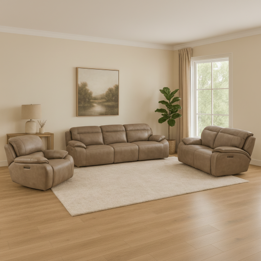 Cushy Brown Power Motion Set