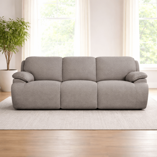 Cushy Grey Power Motion Sofa