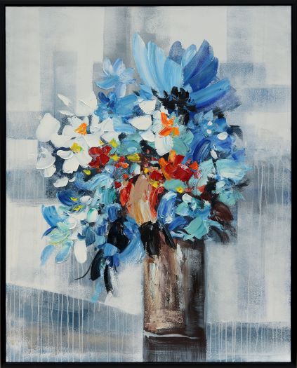 Flower Vase Handmade Oil Painting