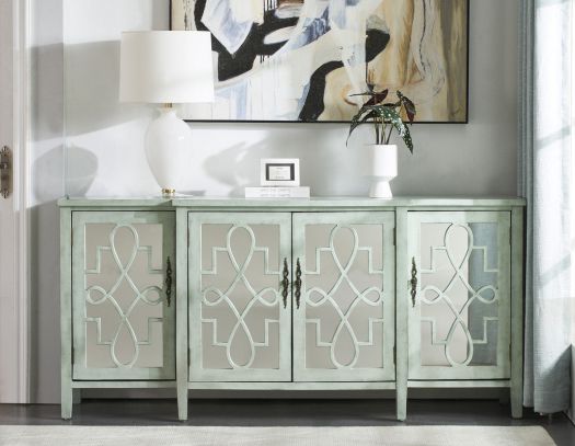 Isabelle Gray Mirrored Sideboard