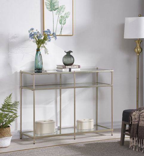 Champagne Console Table