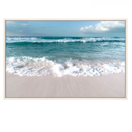 Beach Vibes Tempered Glass Wall Art