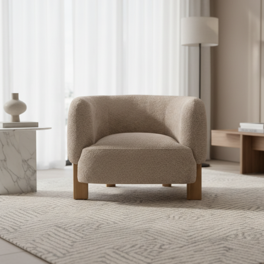 Cyril Camel Accent Chair