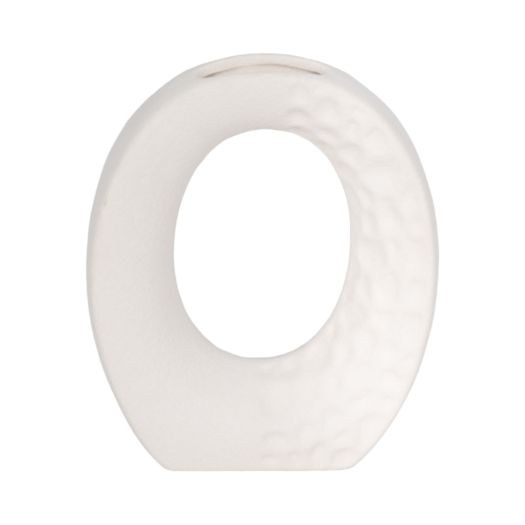 Rough Finish Open Cut-out With Vase Opening