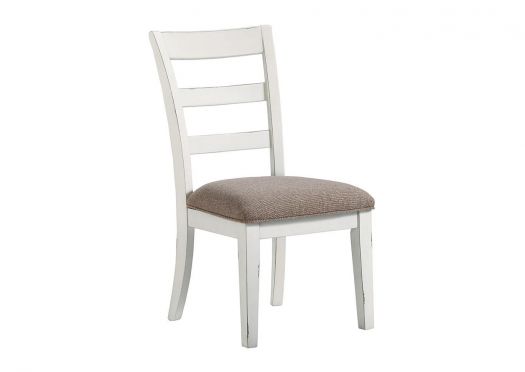 Stownbranner White/Gray Upholstered Side Chair