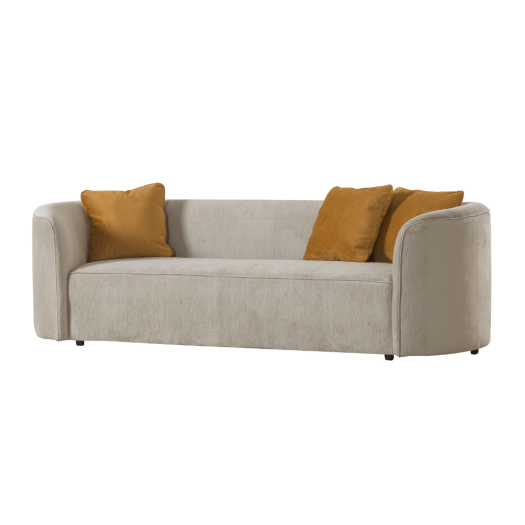 Dana Beige Mustard Sofa (232cm/287cm)