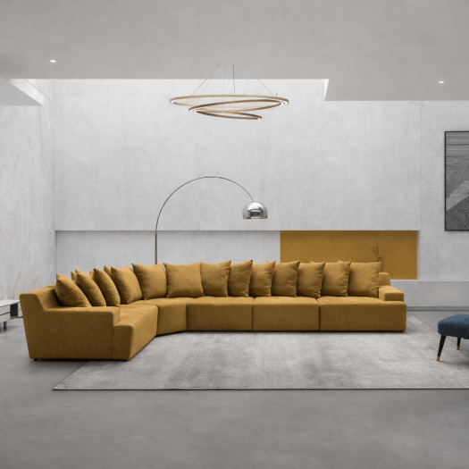 Daniela Mustard Yellow Sectional