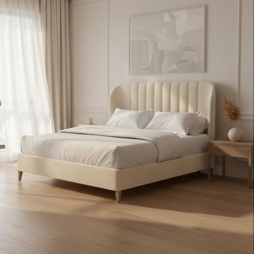 Dante Wide Chn 5/0 Uph Sh Bed -Custard