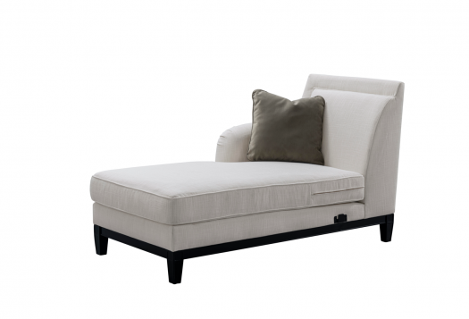 Romanian Key Beige Sectional Left Chaise