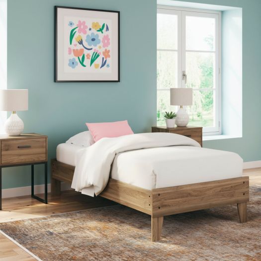 Deanlow Twin Platform Panel Bed