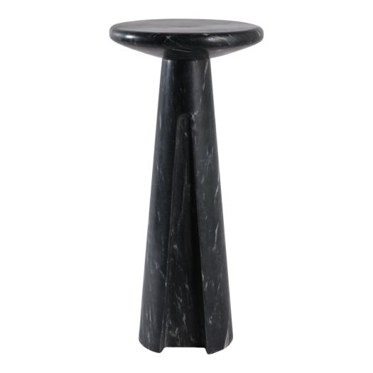 Debir Black Marble Accent Table
