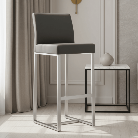 Denmark Grey Steel Barstool