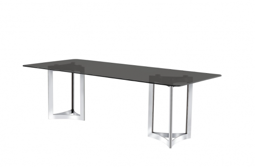 Alexa Grey Glass Dining Table