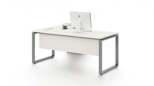 L-Shape office desk with three drawer unit side return