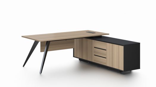 Bordo Executive desk - Brown & Black