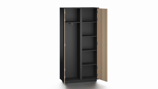 Bordo High Cabinet - Brown & Black