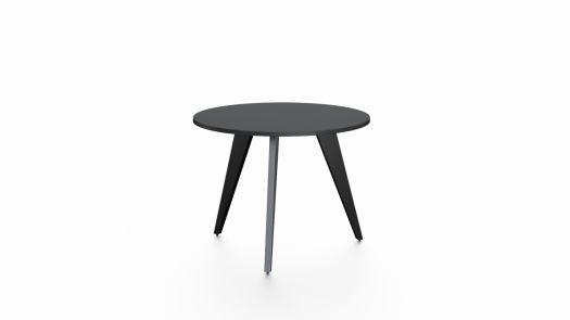 Round Meeting Table - Pure Black