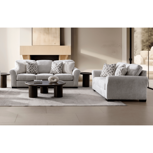 Dillon Grey Living Room Set ( Sofa + Loveseat)