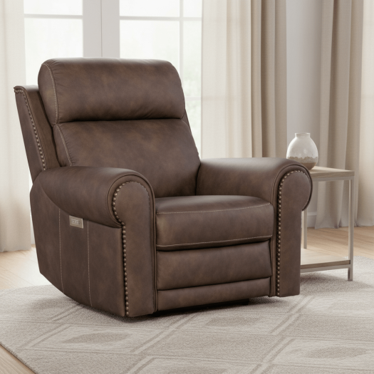 Duncan Power Recliner with Power Headrest & Lumbar