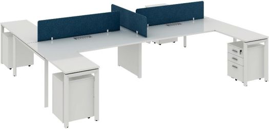 Double side 4 pax main workstation