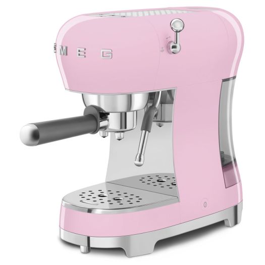 Smeg 50’s Retro Style Espresso Coffee Machine with Pump, Pink