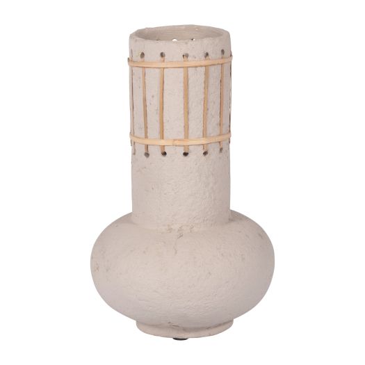 ECOMIX, TOP WEAVE NOMAD VASE, IVORY