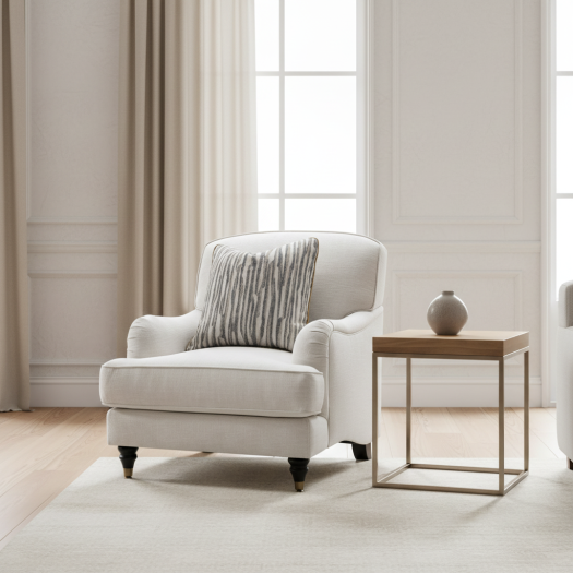 el Amor Cream Accent Chair