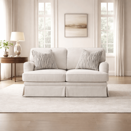 el Amor Cream Loveseat