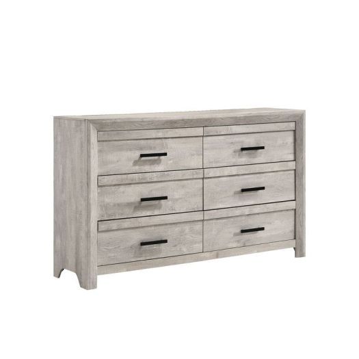 Eleanor 6-Drawer Dresser in White