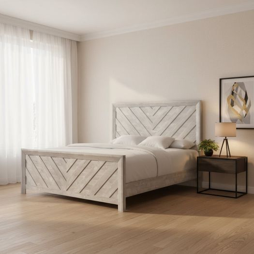 Eleanor Queen Bed in White