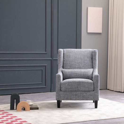 Elegant Grey Accent Chair