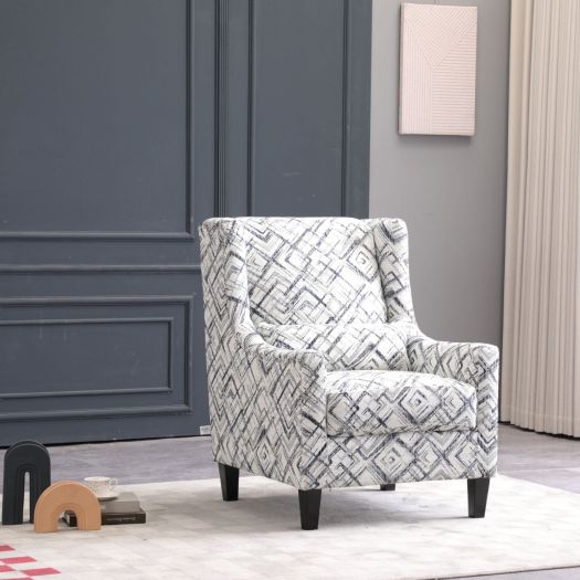 Elegant Printed Accent Chair