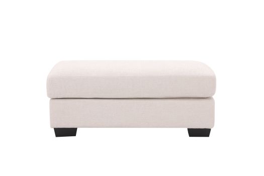 Elegant White Ottoman