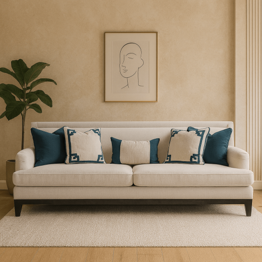 Elevated Greek Off-White XXL Sofa