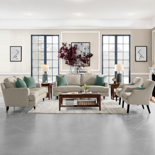 Elif Beige Living Room Set