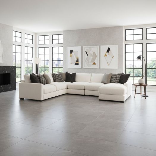 Elissa Court 6-Piece Sectional with Chaise