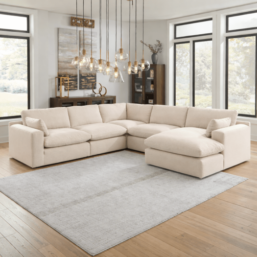 Elyza 5-Piece Sectional with RAF Chaise