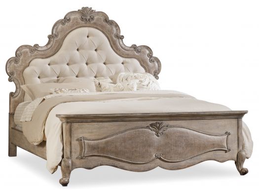 King Upholstered Panel Bed-Chatelet